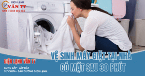 Vệ sinh máy giặt tại nhà nhanh chóng, chuyên nghiệp